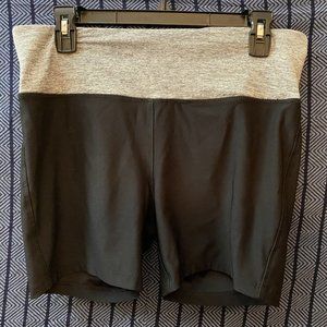 Vogo- Black and gray biker shorts- Large